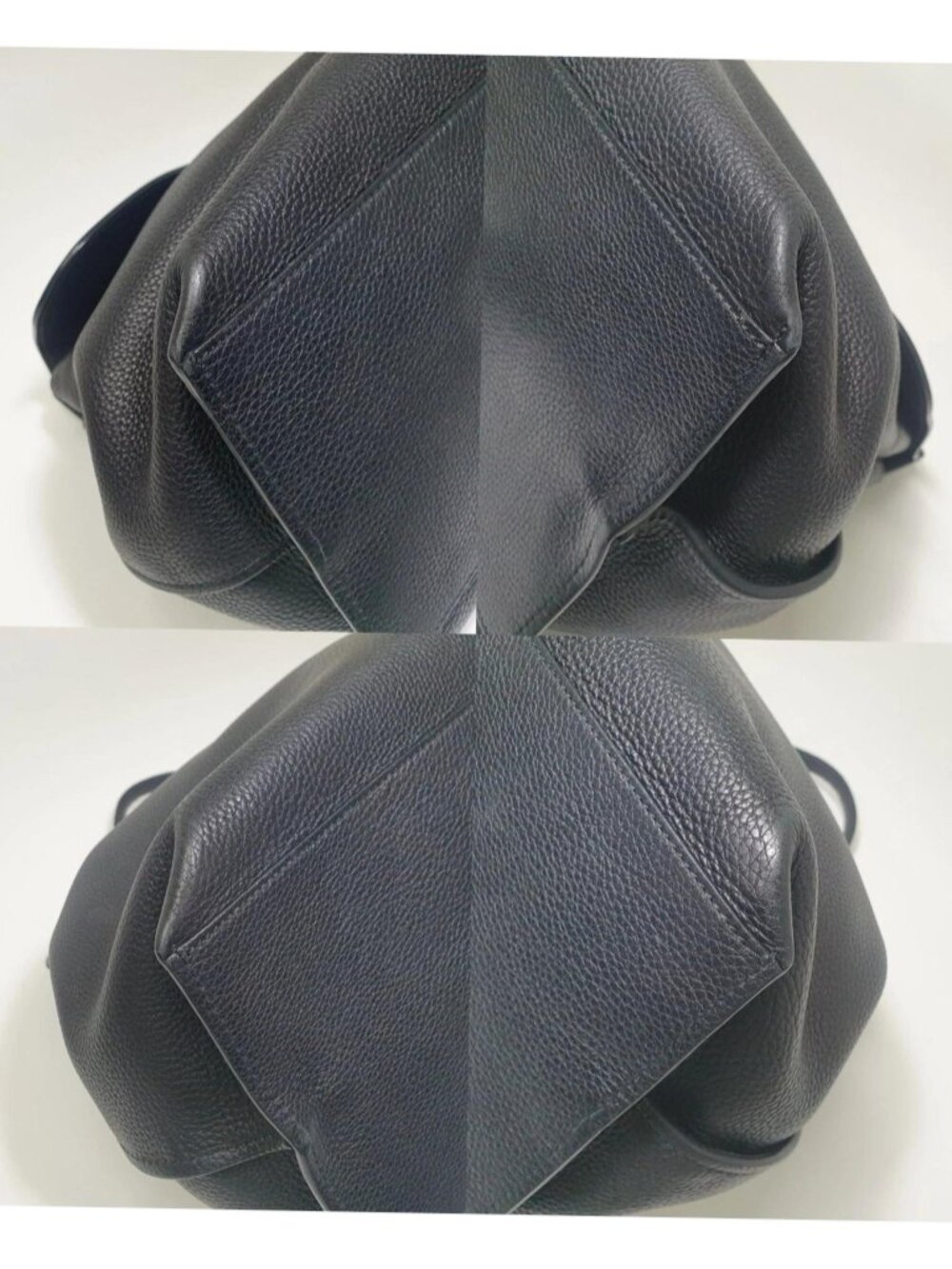 Authentic Gucci Bamboo Daily Black Pebbled Leather Top Handle Shoulder Bag - Picture 6 of 12